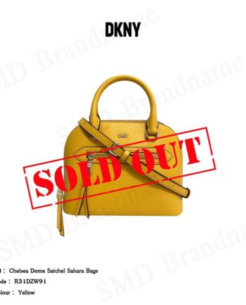 DKNY กระเป๋าถือ กระเป๋าสะพาย รุ่น Chelsea Dome Satchel Sahara Bags Code: R31DZW91