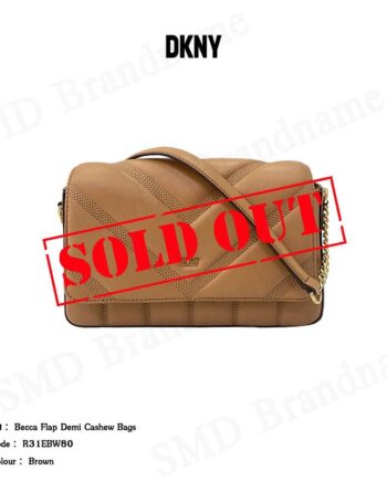 DKNY กระเป๋าสะพายข้าง รุ่น Becca Flap Demi Cashew Bags Code: R31EBW80