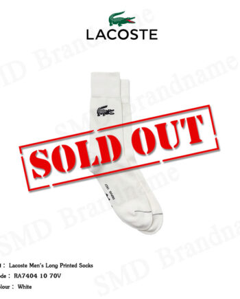 Lacoste ถุงเท้าข้อยาว รุ่น Lacoste Men's Long Printed Socks Code : RA7404 10 70V