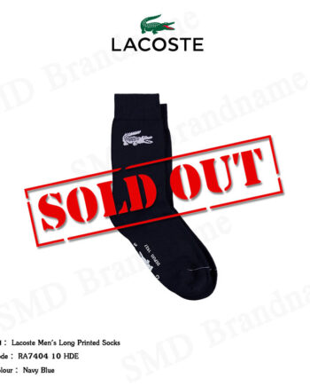 Lacoste ถุงเท้าข้อยาว รุ่น Lacoste Men's Long Printed Socks Code : RA7404 10 HDE