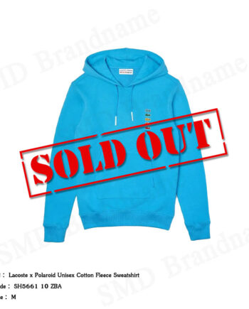 Lacoste เสื้อแขนยาวมีฮู้ด รุ่น Lacoste x Polaroid Unisex Cotton Fleece Sweatshirt Code: SH5661 10 ZBA
