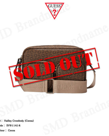 Guess กระเป๋าสะพาย รุ่น Hailley Crossbody (Cocoa) Code: SV911414