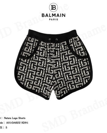 Balmain กางเกงขาสั้น รุ่น Natura Logo Shorts Code: AH1OA022 KD91
