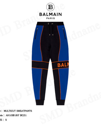 Balmain กางเกงขายาว รุ่น Multicut Sweatpants Code: AH1OB187 BC21