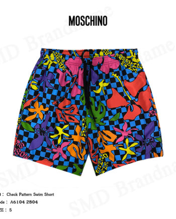 Moschino กางเกงว่ายน้ำ รุ่น Check Pattern Swim Short Code: A6104 2804