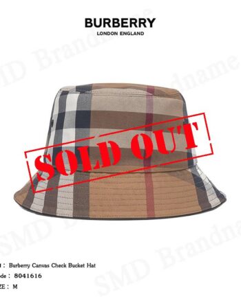 Burberry หมวกบัคเก็ต รุ่น Burberry canvas check bucket hat Code: 8041616