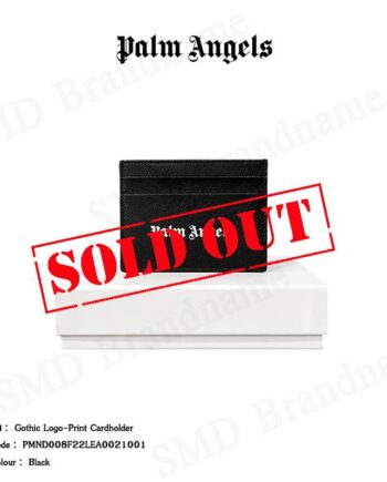 Palm Angels กระเป๋าใส่การ์ด รุ่น Gothic logo-print cardholder Code: PMND008F22LEA0021001