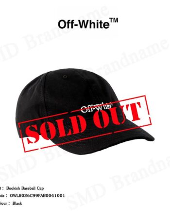 Off-White หมวก รุ่น Bookish Baseball Cap Code: OWLB026C99FAB0041001