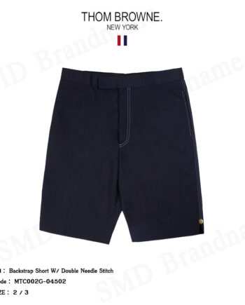 Thom Browne กางเกงขาสั้น รุ่น Backstrap Short W Double Needle Stitch Code: MTC002G-04502