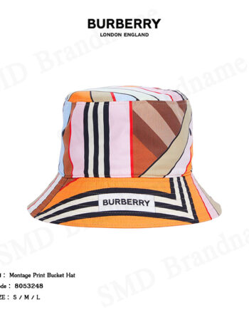 Burberry หมวกบัคเก็ต รุ่น Montage Print Bucket Hat Code: 8053248