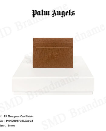 Palm Angels กระเป๋าใส่การ์ด รุ่น PA Monogram Card Holder Code: PMND008F23LEA0036060