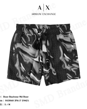 Armani Exchange กางเกงขาสั้น รุ่น Boxer Beachwear Mid Boxer Code: 953060 3F617 29421
