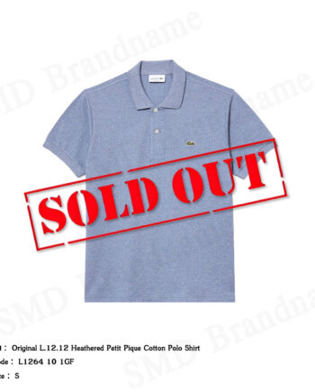 Lacoste เสื้อโปโลชาย รุ่น  Original L.12.12 Heathered Petit Pique Cotton Polo Shirt Code: L1264 10 1GF