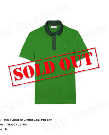 Lacoste เสื้อโปโลชาย รุ่น Smart Paris Organic Cotton Pique Polo Shirt Code: PH5367 10 W6I