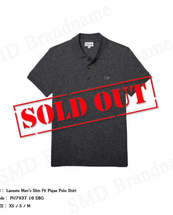 Lacoste เสื้อโปโลชาย รุ่น Men’s Slim Fit Pique Polo Shirt Code: PH7937 10 E8G