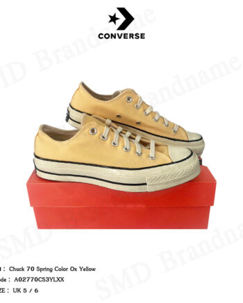 Converse รองเท้าผ้าใบ รุ่น Chuck 70 Spring Color OX Yellow Code: A02770CS3YLXX