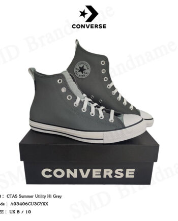 Converse รองเท้าผ้าใบ รุ่น Ctas Summer Utility Hi Grey Code: A03406CU3GYXX