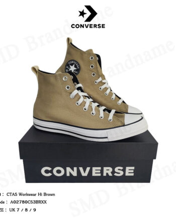 Converse รองเท้าผ้าใบ รุ่น Ctas Workwear Hi Brown Code: A02780CS3BRXX