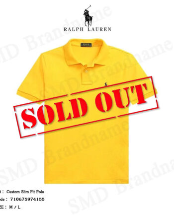 Polo Ralph Lauren เสื้อโปโลชาย รุ่น Custom Slim Fit Polo Code: 710675974155