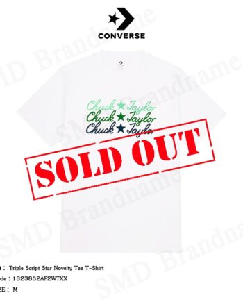 Converse เสื้อยืดคอกลม รุ่น Triple Script Star Novelty Tee T-shirt Code: 1323852AF2WTXX
