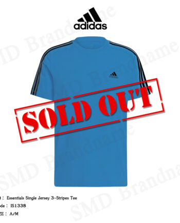 Adidas เสื้อยืดคอกลม รุ่น Essentials Single Jersey 3-Stripes Tee Code: IS1338