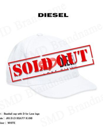 Diesel หมวก รุ่น Baseball cap with D for Love logo Code: J01313 KXA77 K100