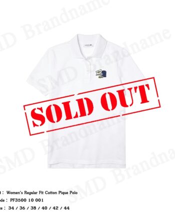 Lacoste เสื้อโปโลหญิง รุ่น Women's Regular Fit Cotton Pique Polo Code: PF3500 10 001