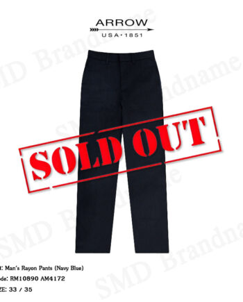 Arrow กางเกงสแล็ค ขายาว ทำงาน รุ่น Man's Rayon Pants (Navy Blue) Code: RM10890 AM4172