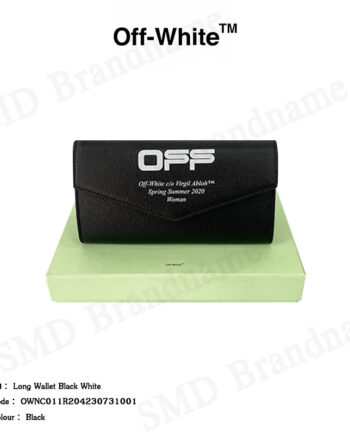 Off-White กระเป๋าสตางค์ รุ่น Long Wallet Black White Code: OWNC011R204230731001