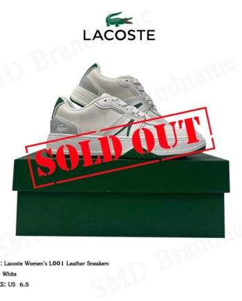 Lacoste รองเท้าผ้าใบ รุ่น Lacoste Women's L001 Leather Sneakers Code: 7-42SFA0076082