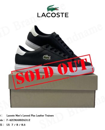 Lacoste รองเท้าผ้าใบ รุ่น Lacoste Men's Lerond Plus Leather Trainers Code: 7-42CMA0026312