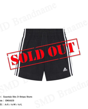 Adidas กางเกงขาสั้นผู้หญิง รุ่น Essentials Slim 3-Stripes Shorts Code: GM5523