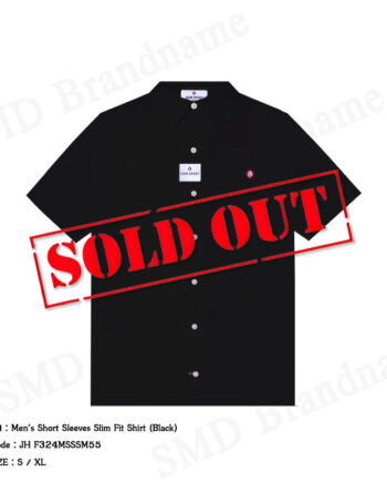 John Henry เสื้อเชิ้ตแขนสั้นผู้ชาย รุ่น Men's Short Sleeves Slim Fit Shirt (Black) Code: JH F324MSSSM55