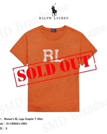 Polo Ralph Lauren เสื้อยืดคอกลม รุ่น Women's RL Logo Graphic T-Shirt Code: 211892611001