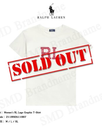Polo Ralph Lauren เสื้อยืดคอกลม รุ่น Women's RL Logo Graphic T-Shirt Code: 211892611007