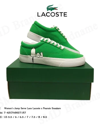 Lacoste รองเท้าผ้าใบ รุ่น Women's Jump Serve Lace Lacoste x Peanuts Sneakers Code: 7-42CFA00271R7