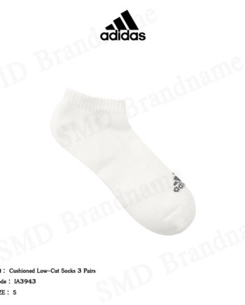 Adidas ถุงเท้า รุ่น Cushioned Low-Cut Socks 3 Pairs Code: IA3943