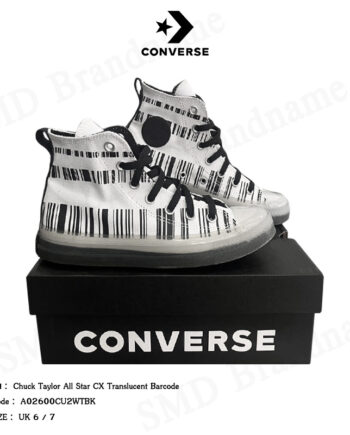 Converse รองเท้าผ้าใบ รุ่น Chuck Taylor All Star CX Translucent Barcode Code : A02600CU2WTBK