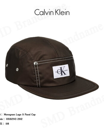 Calvin Klein Jeans หมวกแก็ป รุ่น Monogram Logo 5 Panel Cap Code: HX0293 202