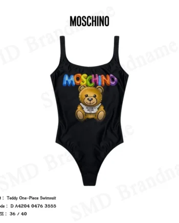 Moschino ชุดว่ายน้ำ รุ่น Teddy One-piece Swimsuit Code: D A4204 0476 3555