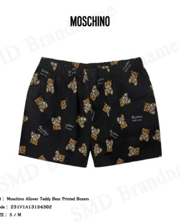 Moschino กางเกงบ๊อกเซอร์ รุ่น Moschino Allover Teddy Bear Printed Boxers Code: 231V1A13154302