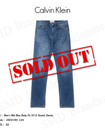 Calvin Klein Jeans กางเกงยีนส์ รุ่น Men’s mid blue body fit 37.5 stretch denim Code: J323105 1A4