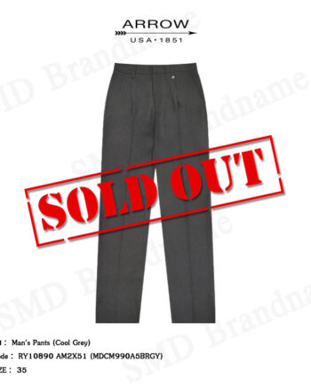 Arrow กางเกงสแล็ค ขายาว ทำงาน รุ่น Man's Pants (Cool Grey) Code: RY10890 AM2X51 (MDCM990A5BRGY)