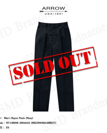 Arrow กางเกงสแล็ค ขายาว ทำงาน รุ่น Man's Rayon Pants (Navy) Code: RY10890 AM4455 (MDCM990A5BRGY)