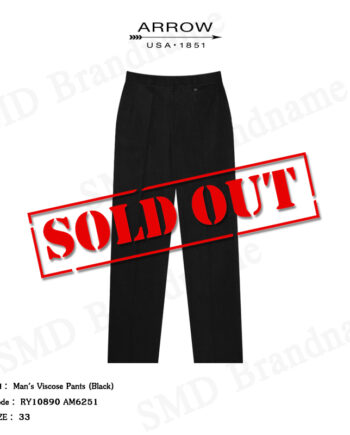 Arrow กางเกงสแล็ค ขายาว ทำงาน รุ่น Man's Viscose Pants (Black) Code: RY10890 AM6251