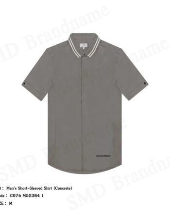 CK Calvin Klein เสื้อเชิ้ต รุ่น Men's Short-Sleeved Shirt (Concrete) Code: C076 M52384 1
