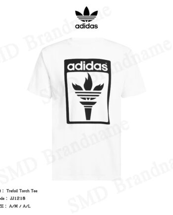 Adidas เสื้อยืดคอกลมชาย รุ่น Trefoil Torch Tee Code: JJ1218