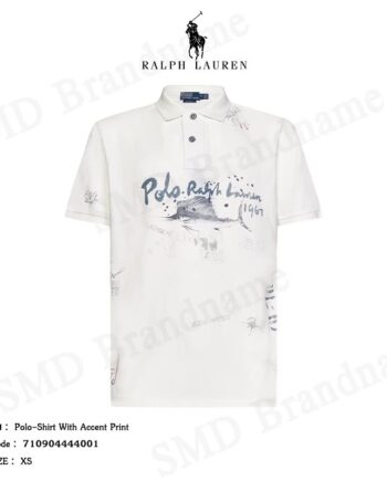 Polo Ralph Lauren เสื้อโปโลชาย รุ่น Polo-Shirt With Accent Print Code: 710904444001