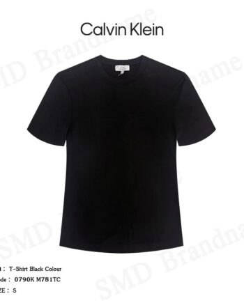 CK Calvin Klein เสื้อยืดคอกลมชาย รุ่น T-Shirt Black Colour Code: 0790K M781TC