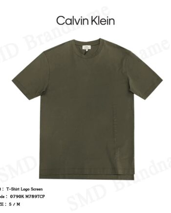 CK Calvin Klein เสื้อยืดคอกลมชาย รุ่น T-Shirt Logo Screen Code: 0790K M789TCP